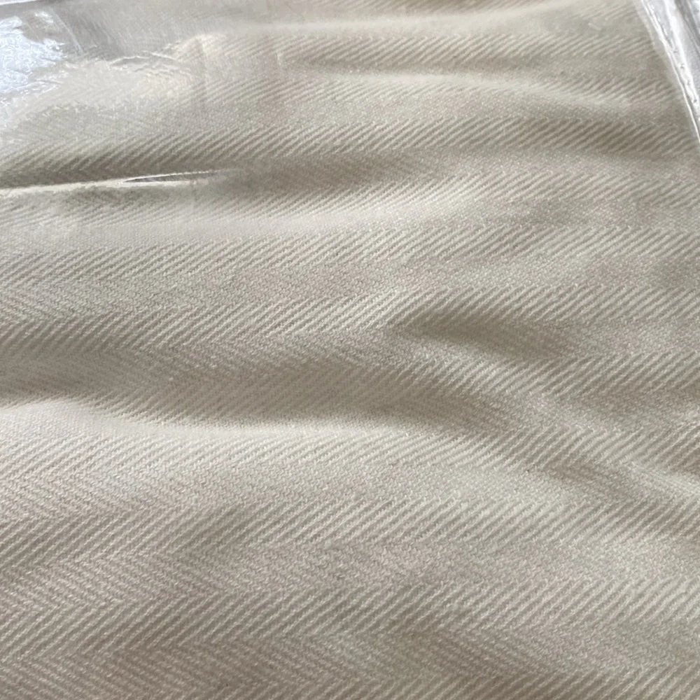RICARDO Chevron rod pocket back tab panel curtain 48 x 45 sustainable 80/20